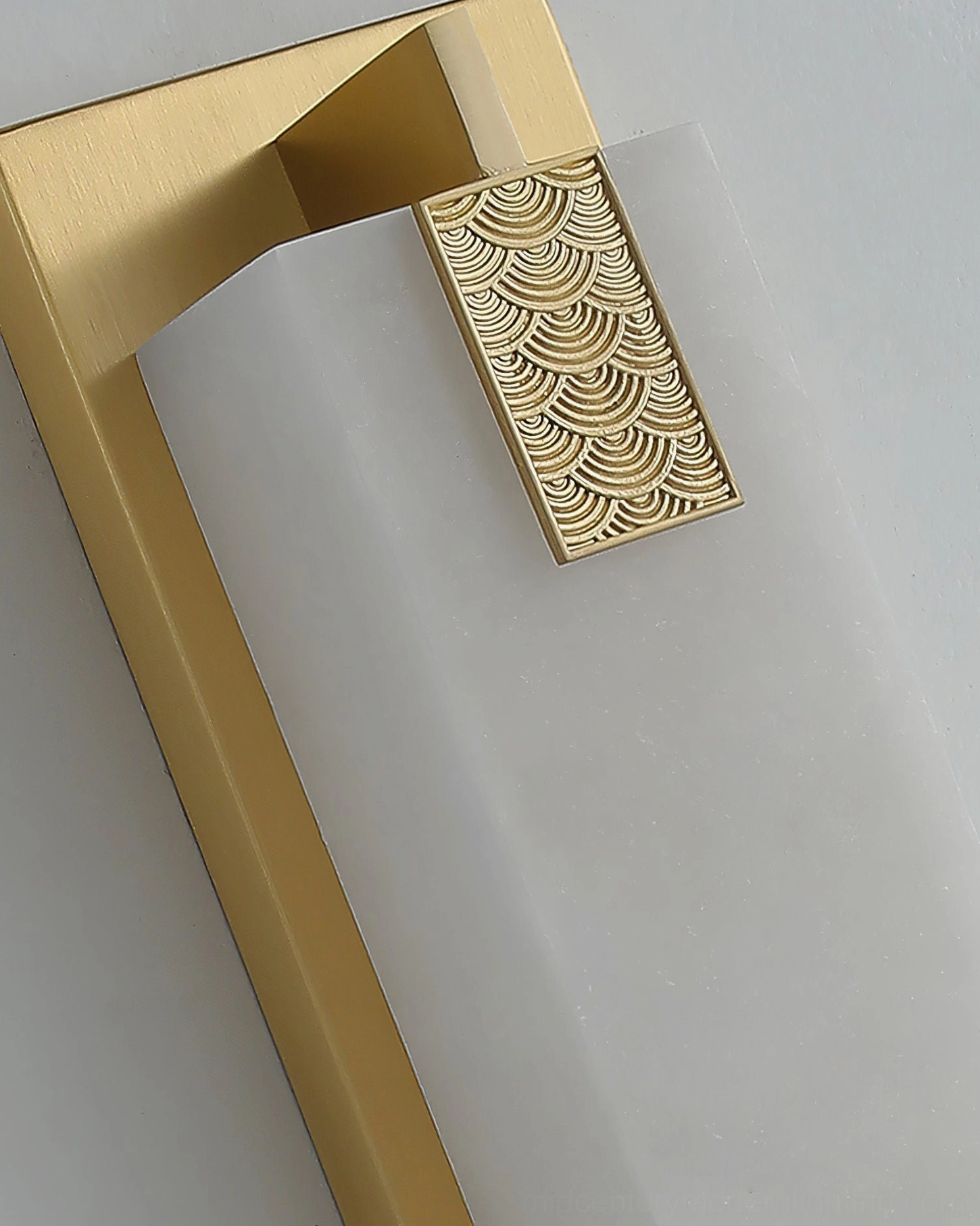 Delmar wall sconce warm light temperature three dimensional view