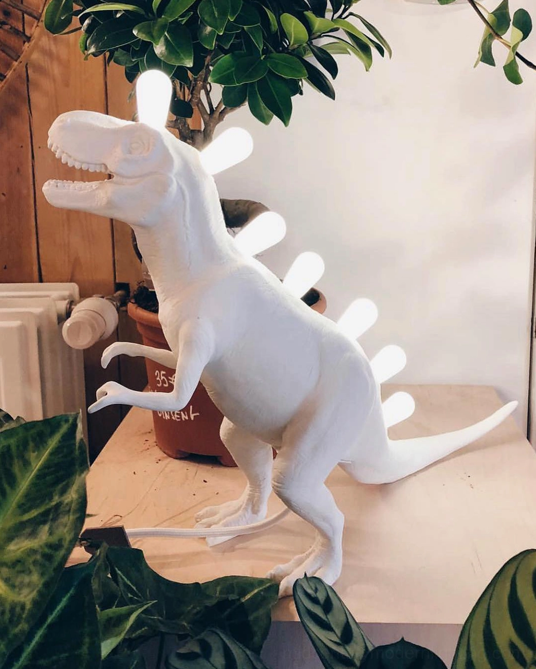 Dinosaur table lamp decorative accent, personality-filled home décor piece