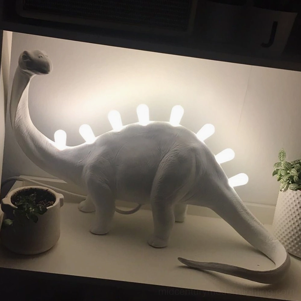 Dinosaur table lamp power cord, 150cm cable with regional plug options