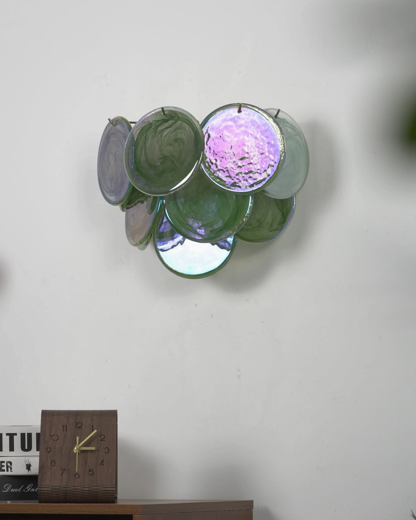 Disc wall lamp installation instruction and technical setup diagram
