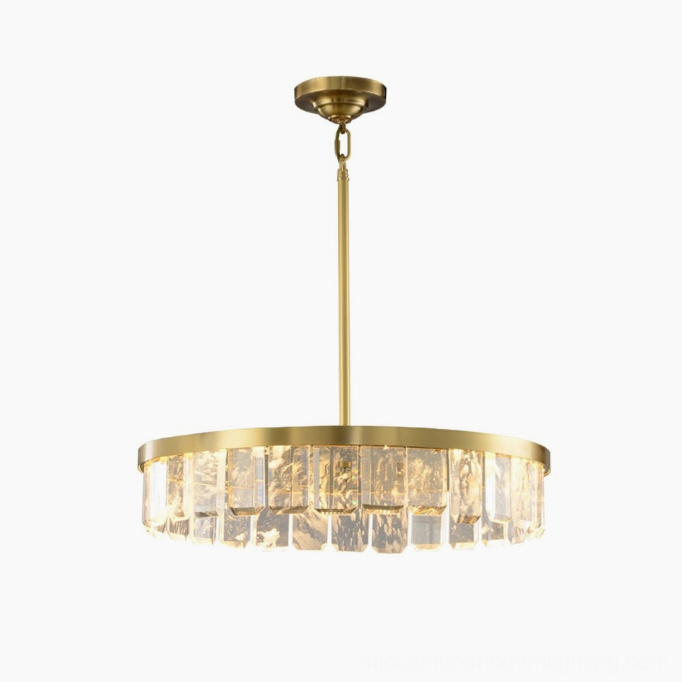 Doria crystal chandelier various size options displayed showing scale range from compact to grand