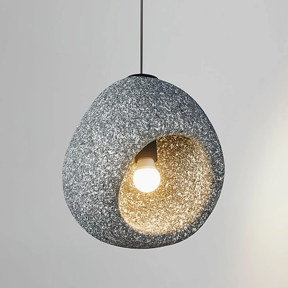 Elian pendant lamp soft studio lighting showcase highlighting organic round form and matte finish