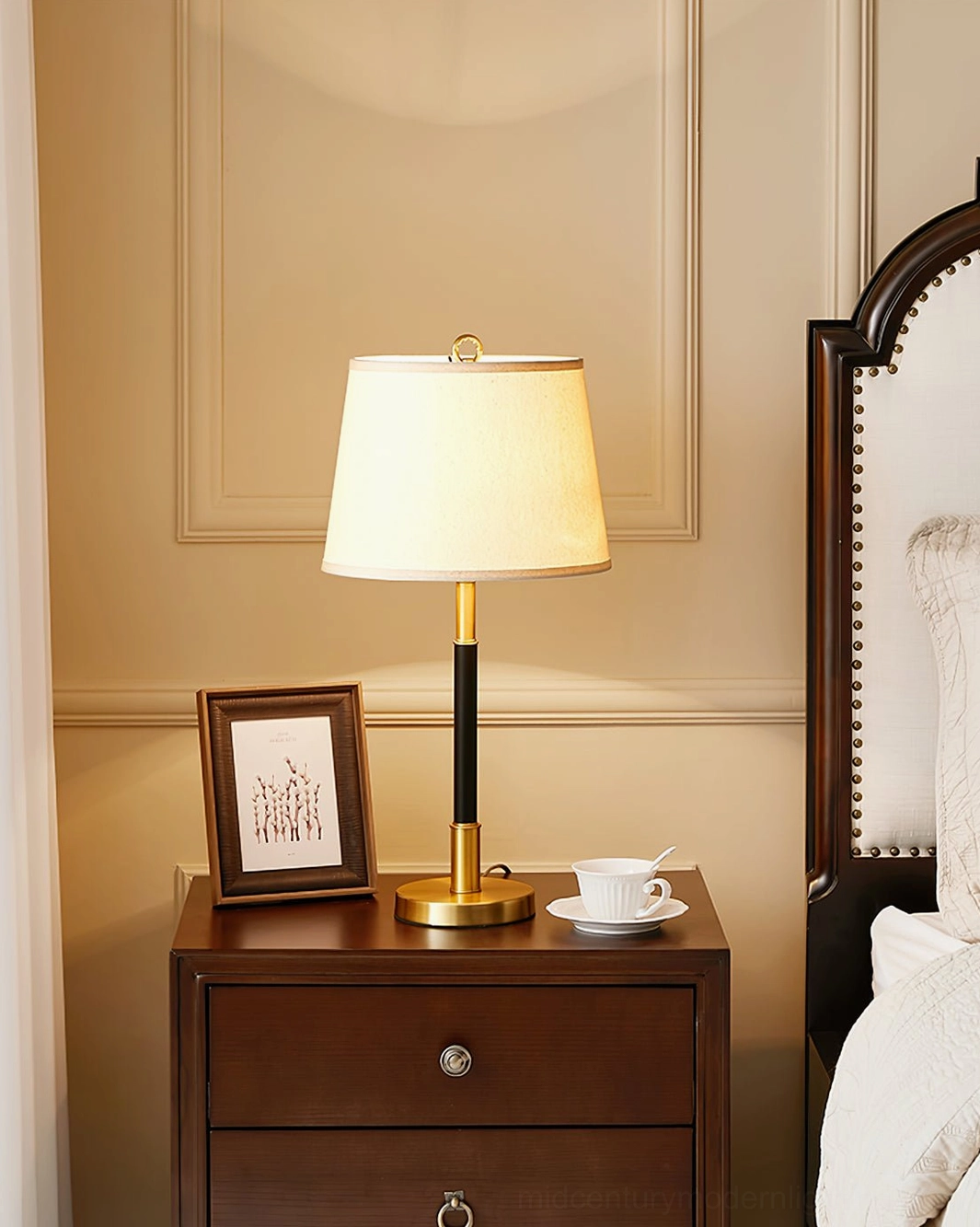 Empire Table Lamp 31cm diameter base stable and refined design