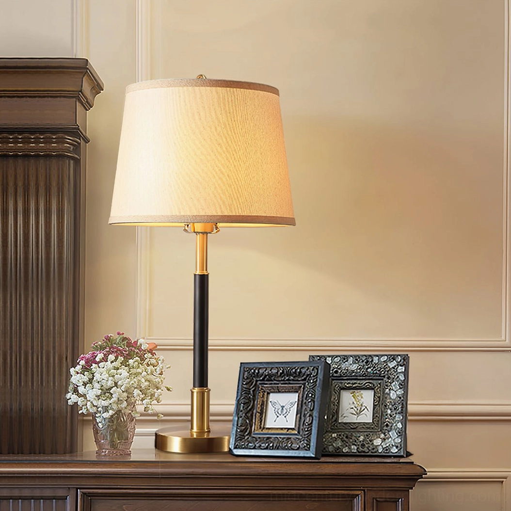 Empire Table Lamp black and gold finish modern design lighting fixture
