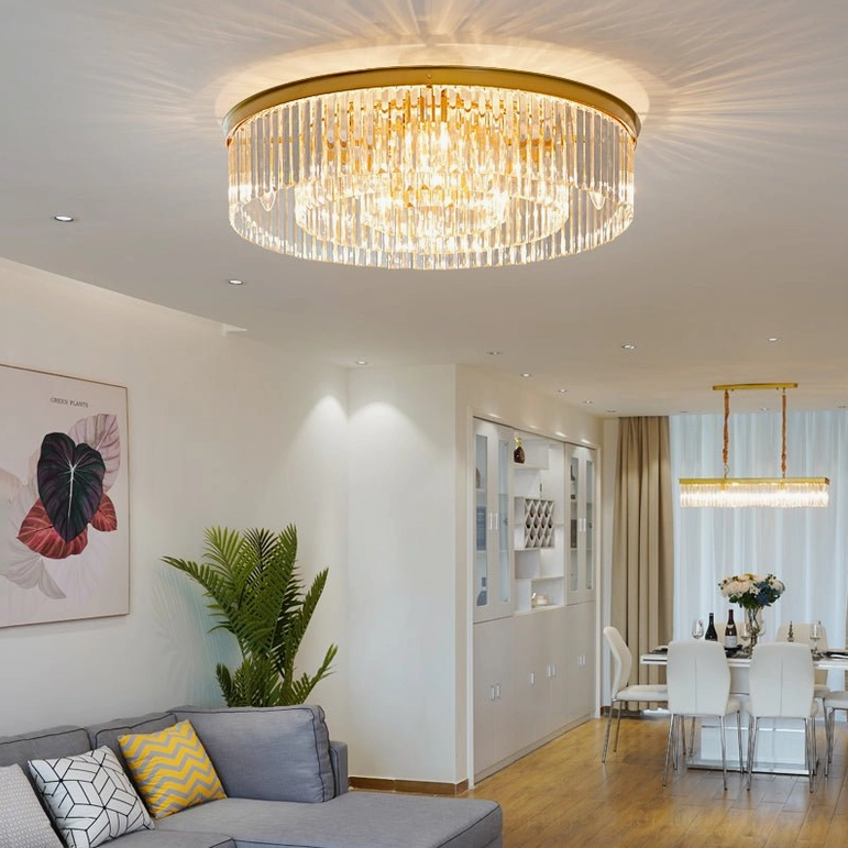 Evina modern flush mount ceiling light fixture in contemporary interior design setting