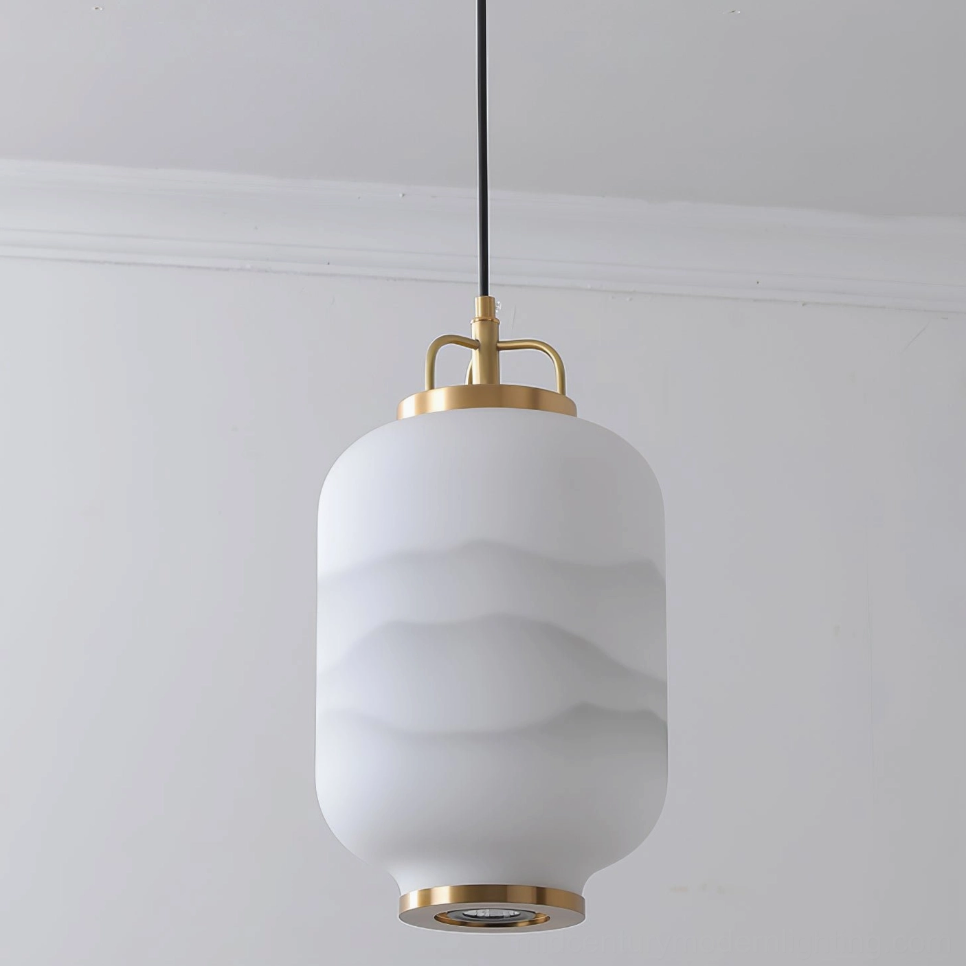 Ezio Pendant Lamp entryway installation with modern home decor