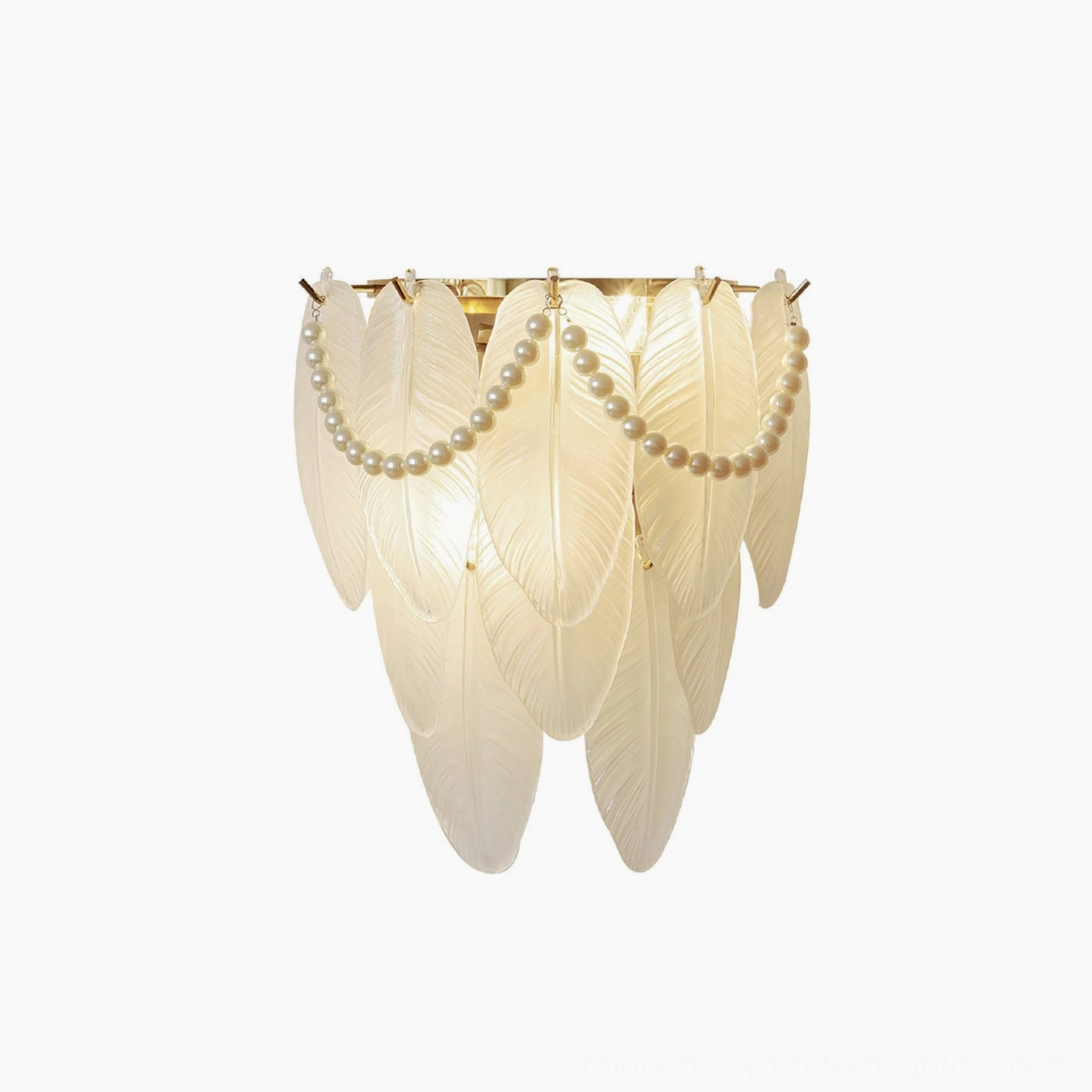 Feather Pearl Wall Sconce - wall mounting installation, electrical specifications IP20 rating, universal voltage compatibility