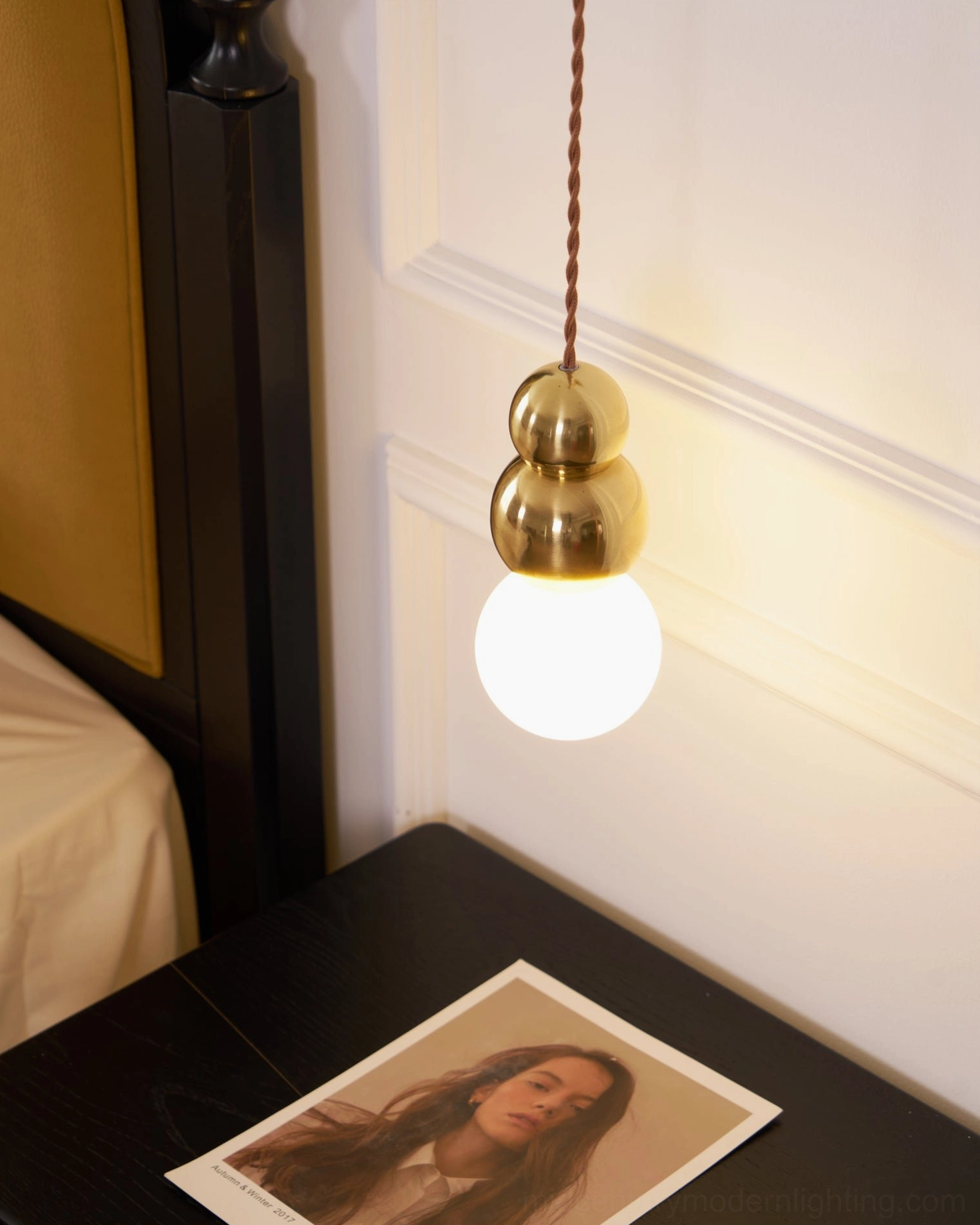 Frosted glass ball pendant sconce, multiple finish variations displayed, lighting fixture options