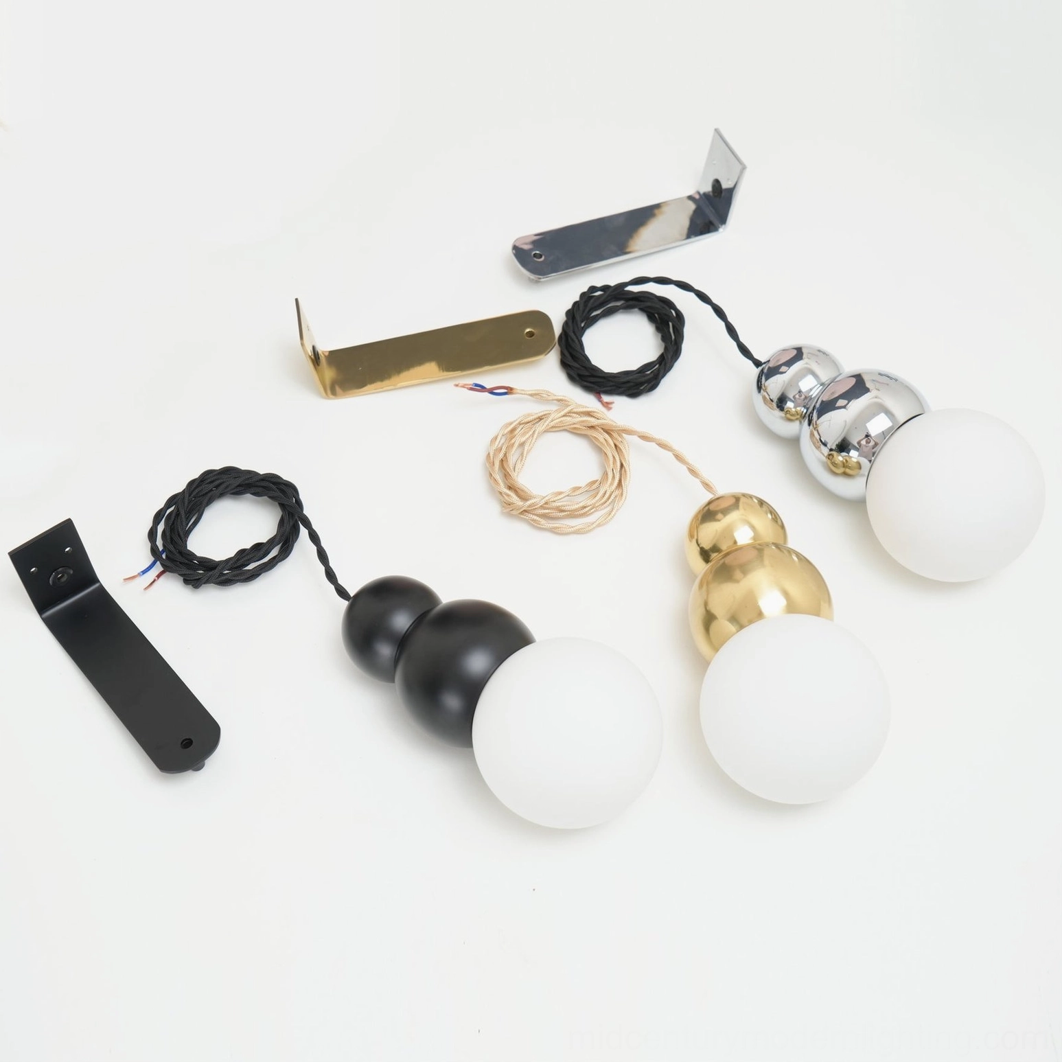 Frosted spherical glass wall light with warm ambient glow, contemporary pendant design