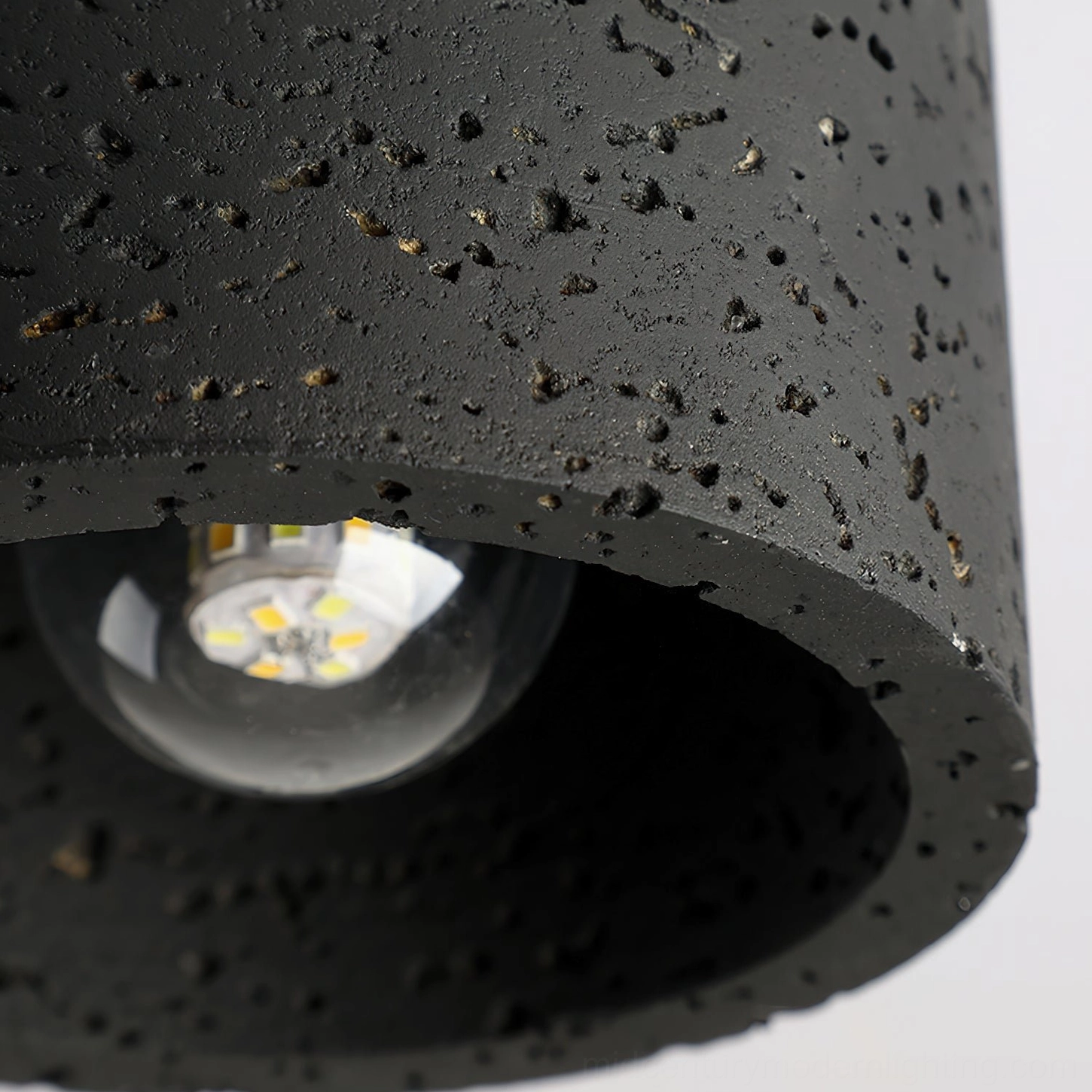 Gaila natural travertine ceiling light fixture organic material design wabi-sabi minimalist