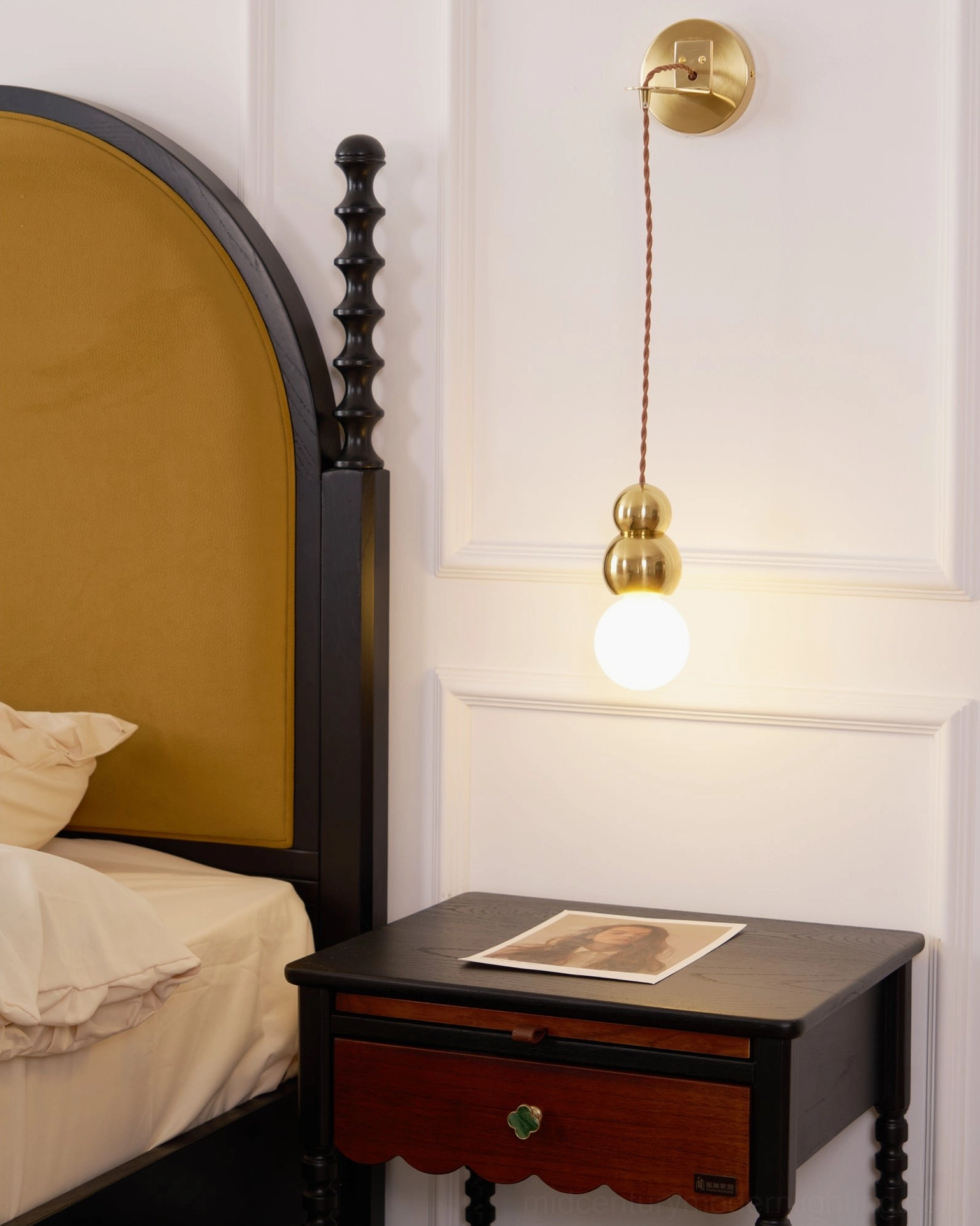 Geometric spherical pendant wall light, chrome and gold finish options, contemporary design