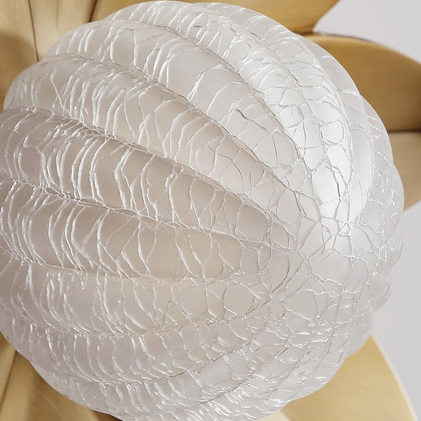 Gigi floral sconce with gold finish, organic botanical form lighting