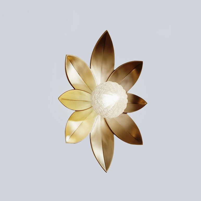 Gigi sconce paired with mid-century furniture, interior design coordination