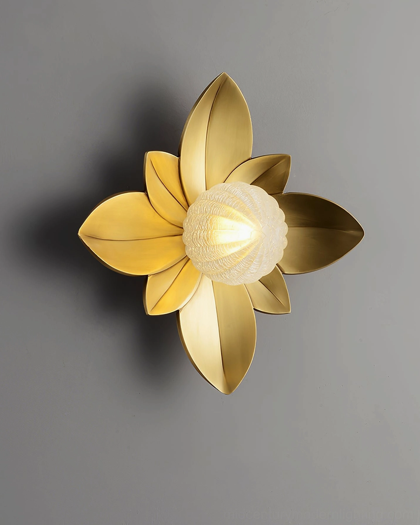 Gigi floral wall lamp in powder room, elegant decorative lighting