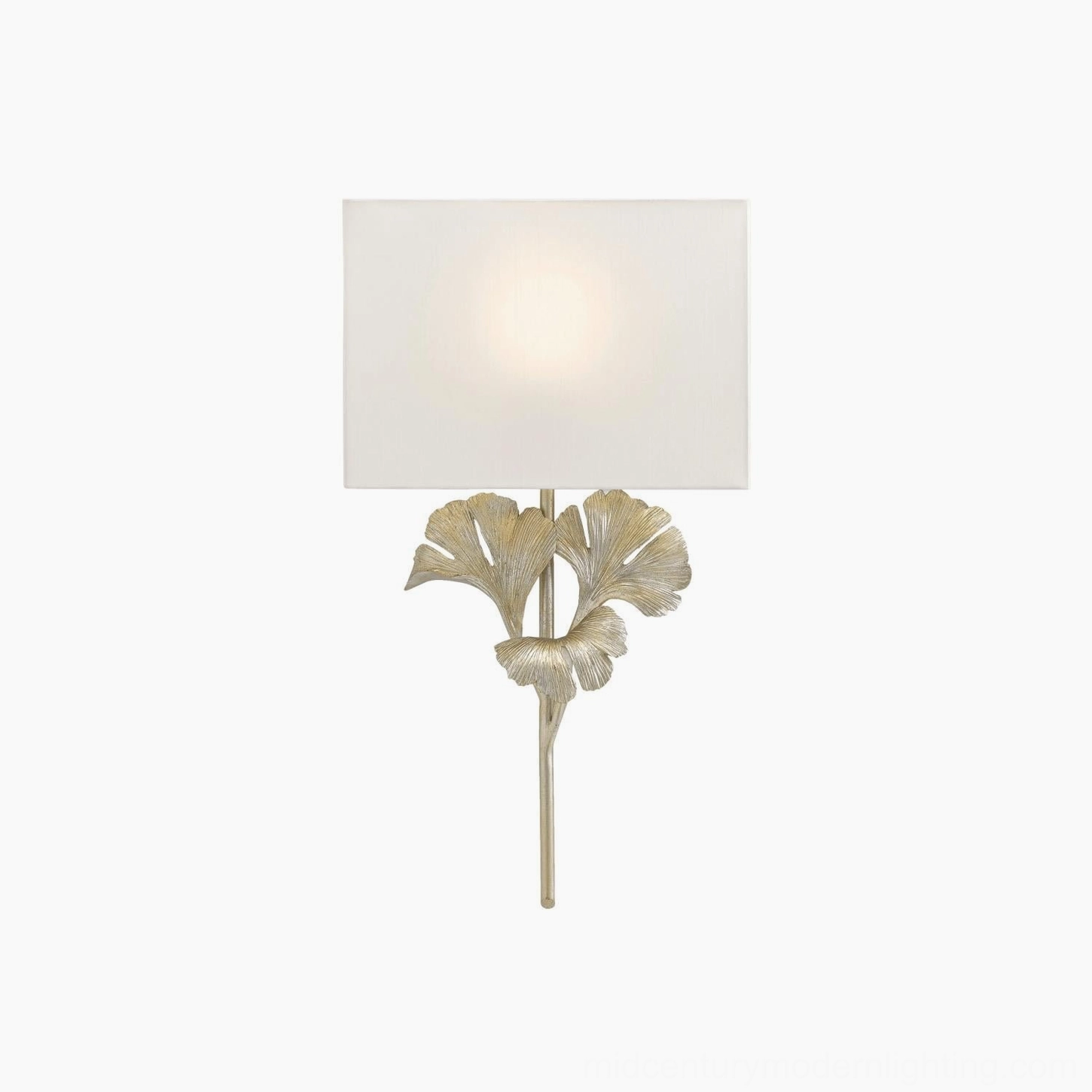Gingko antique wall sconce product showcase with premium brass craftsmanship