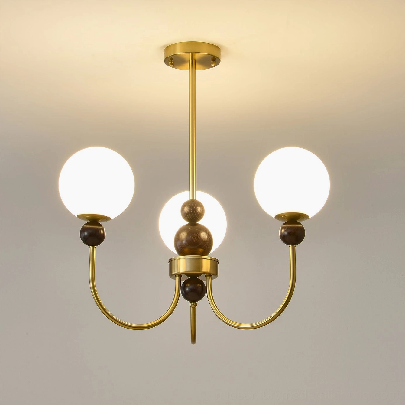 Contemporary glass chandelier with multiple head options, versatile design showcase