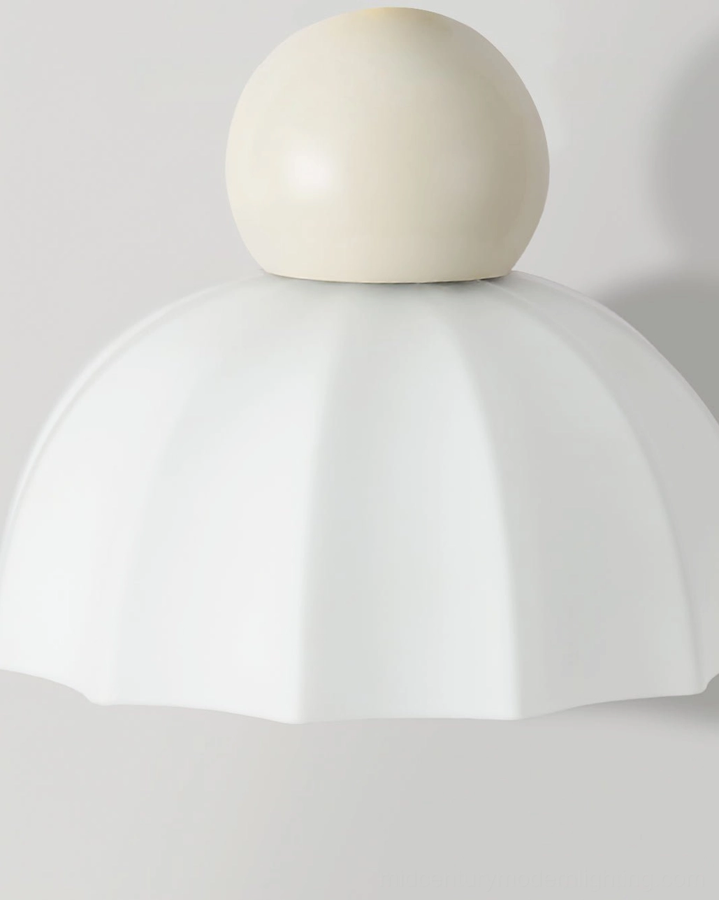 Gourd bubble pendant light product detail shot showing ribbed glass texture and metal hardware construction