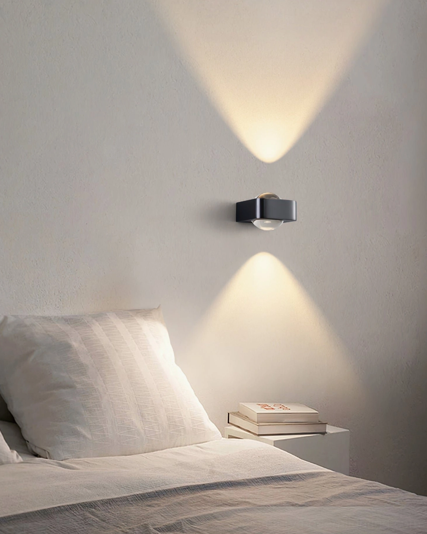 Grace contemporary wall sconce geometric form and modern design