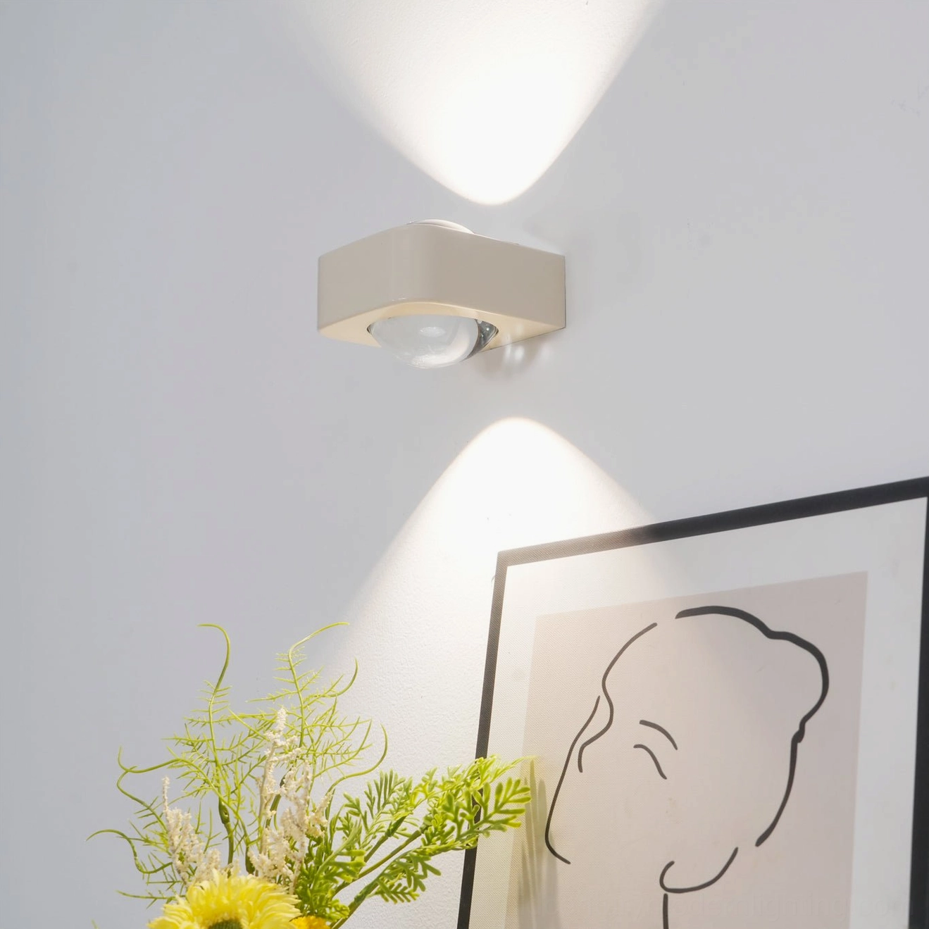 Grace minimalist wall lamp demonstrating clean lines and contemporary aesthetic