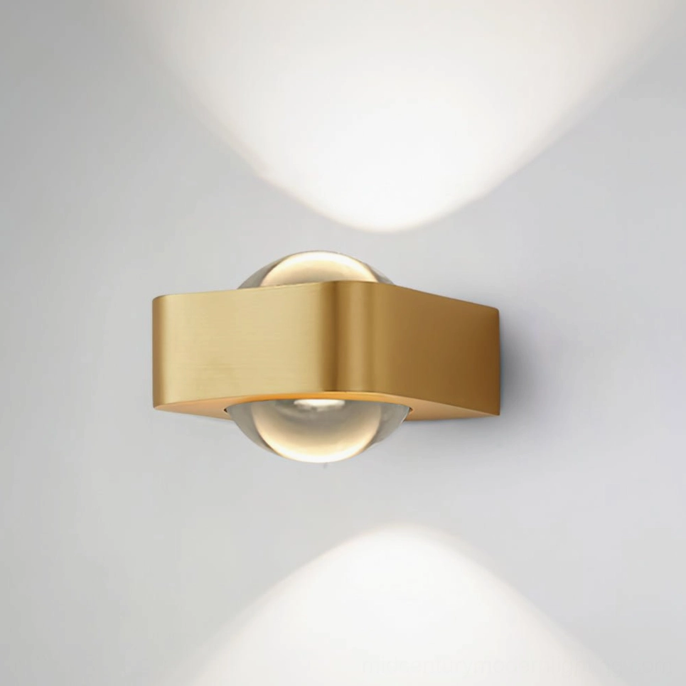 Grace wall lamp gold finish warm ambient lighting bedroom sanctuary