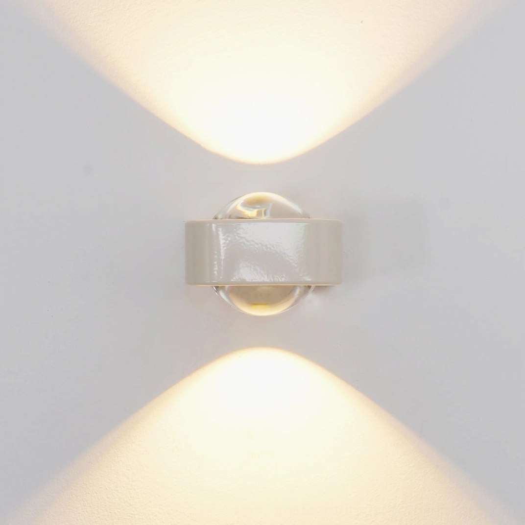 Grace LED wall lamp cream finish soft neutral interior design accent