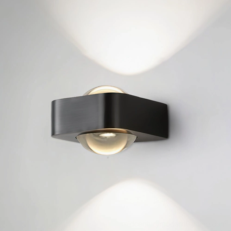 Grace wall sconce in black finish modern minimalist home decor