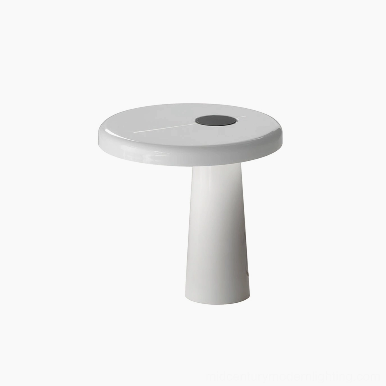 Hoop LED table lamp cylindrical body with integrated warm LED light 3000K color temperature