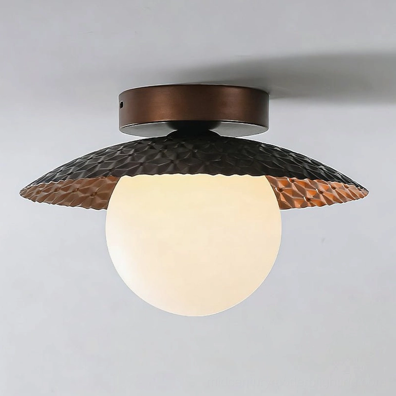 Hooper flush-mount lamp black and white dual-tone finish variant showcasing minimalist design and modern lighting aesthetic