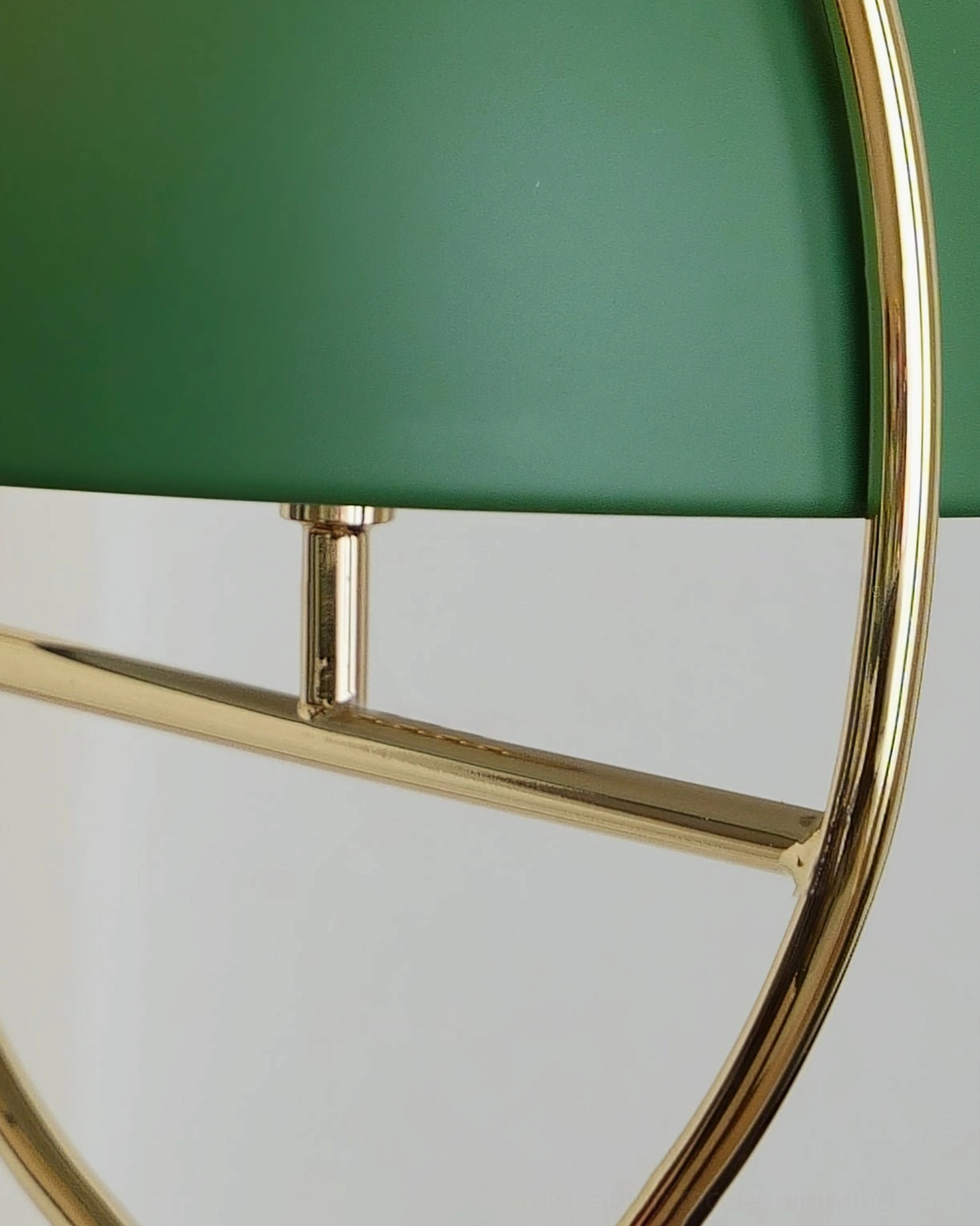 Pendant lamp metal frame and hardware detail showing craftsmanship and finish quality