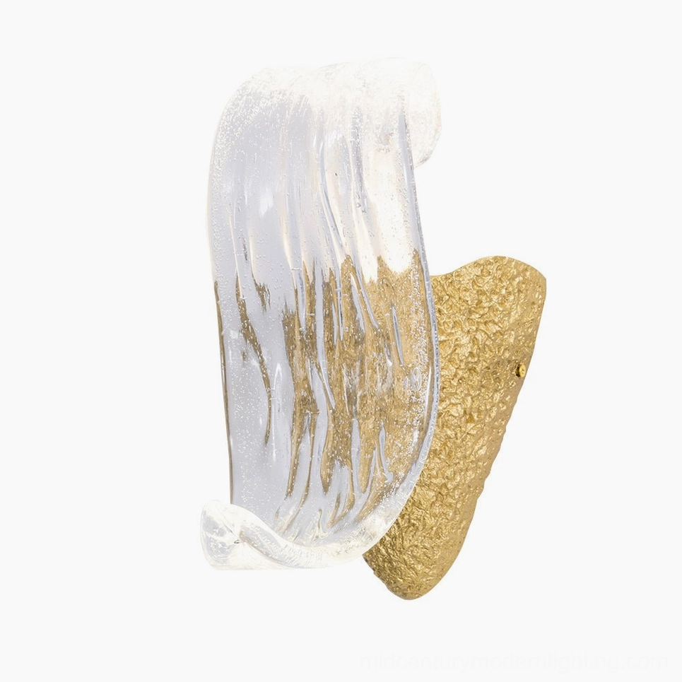 Icarus wall sconce mounted installation room view contemporary interior design setting