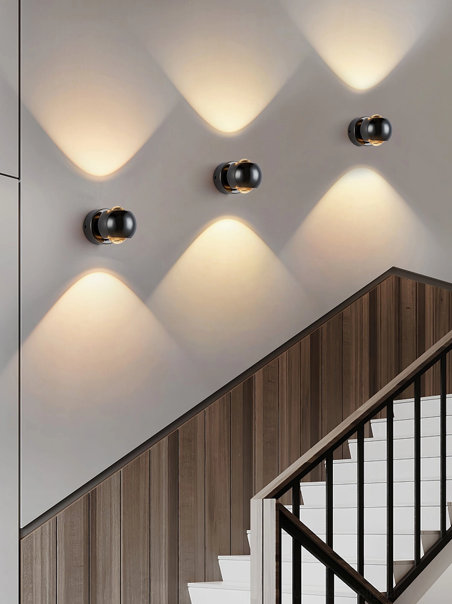 Io Verticale wall lamp 360 degree swivel adjustable directional modern lighting