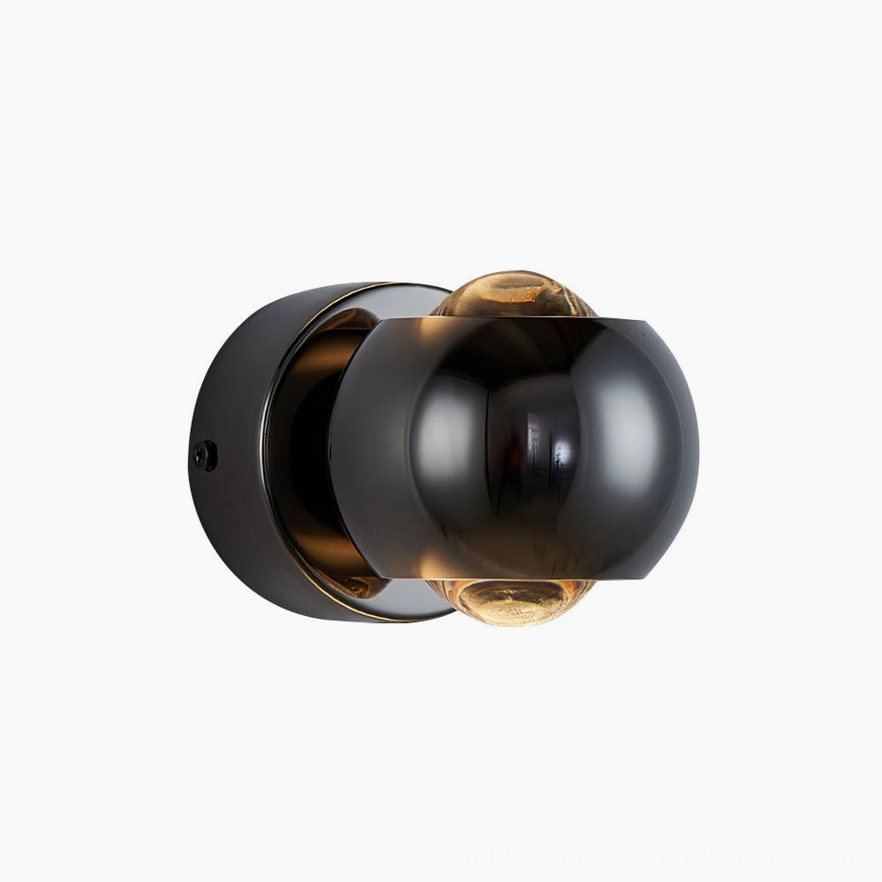 Io Verticale black wall lamp mid-century modern interior design aesthetic