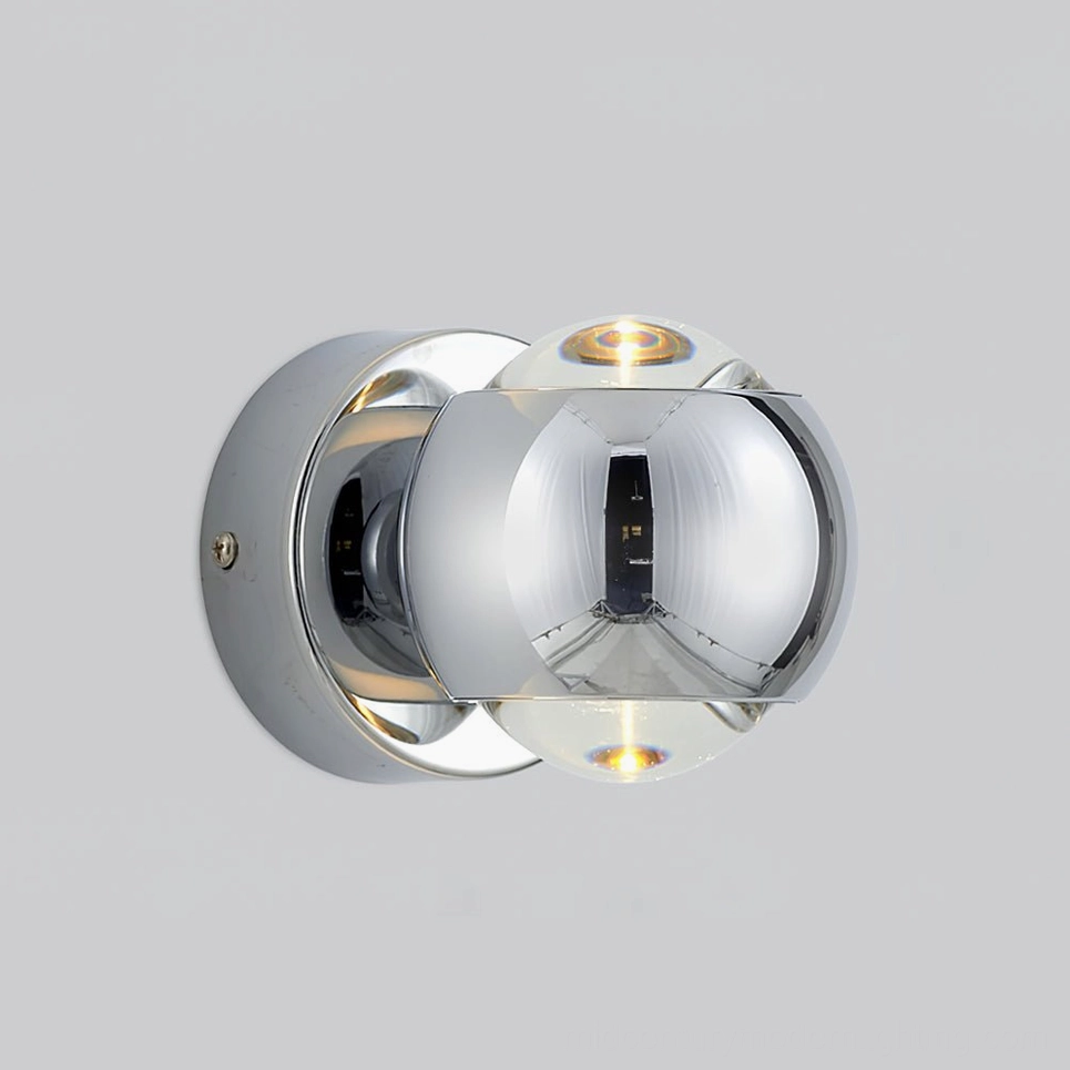 Io Verticale chrome finish wall sconce modern minimalist interior design