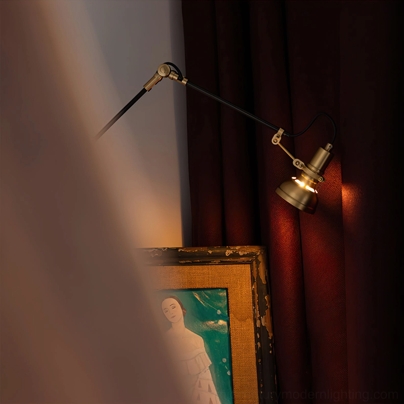 Kane Swing Arm Wall Lamp Model A and Model B comparison, wall switch vs toggle switch options