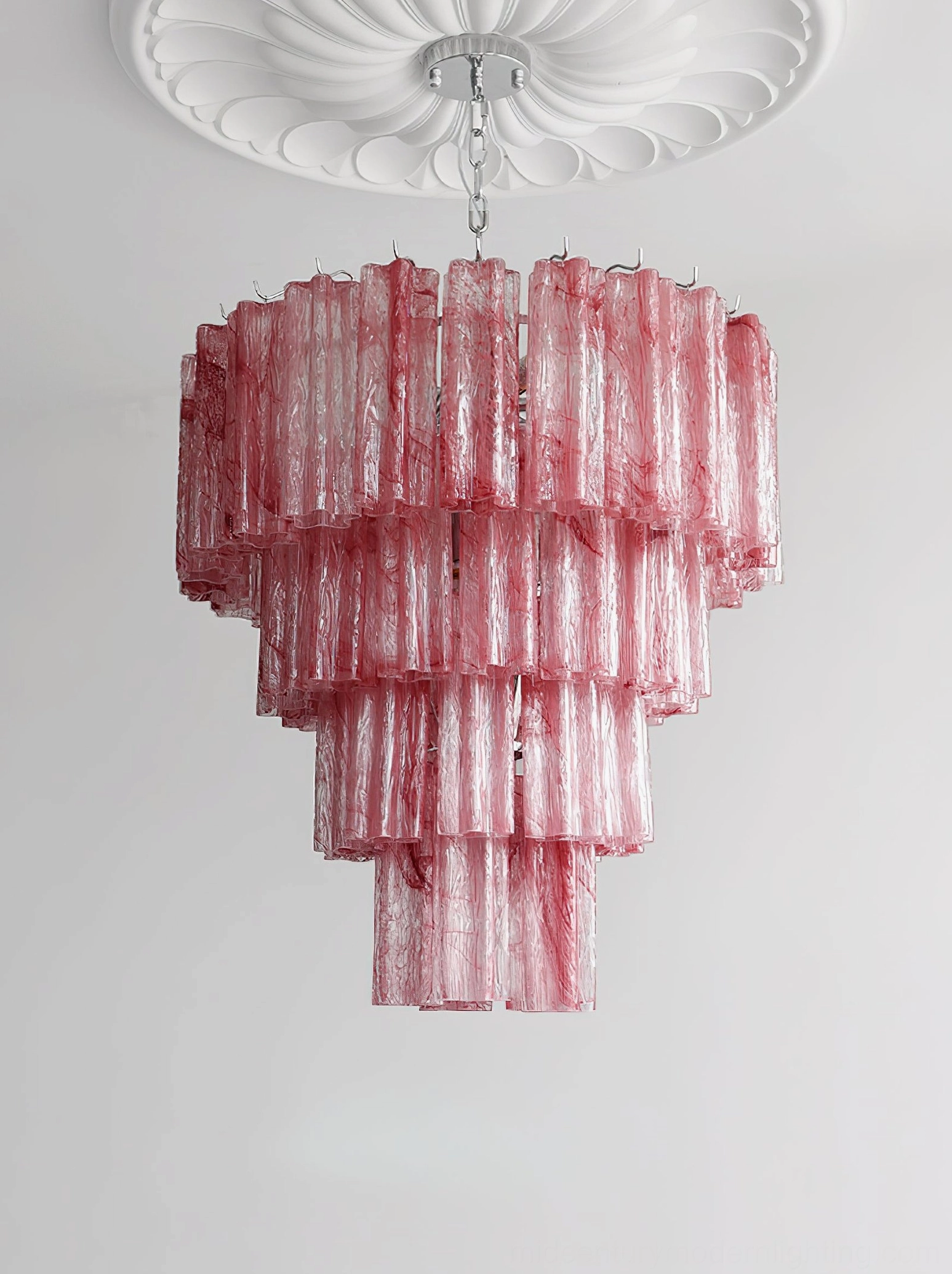 Kieran tiered glass tube chandelier scale and proportion comparison interior styling guide