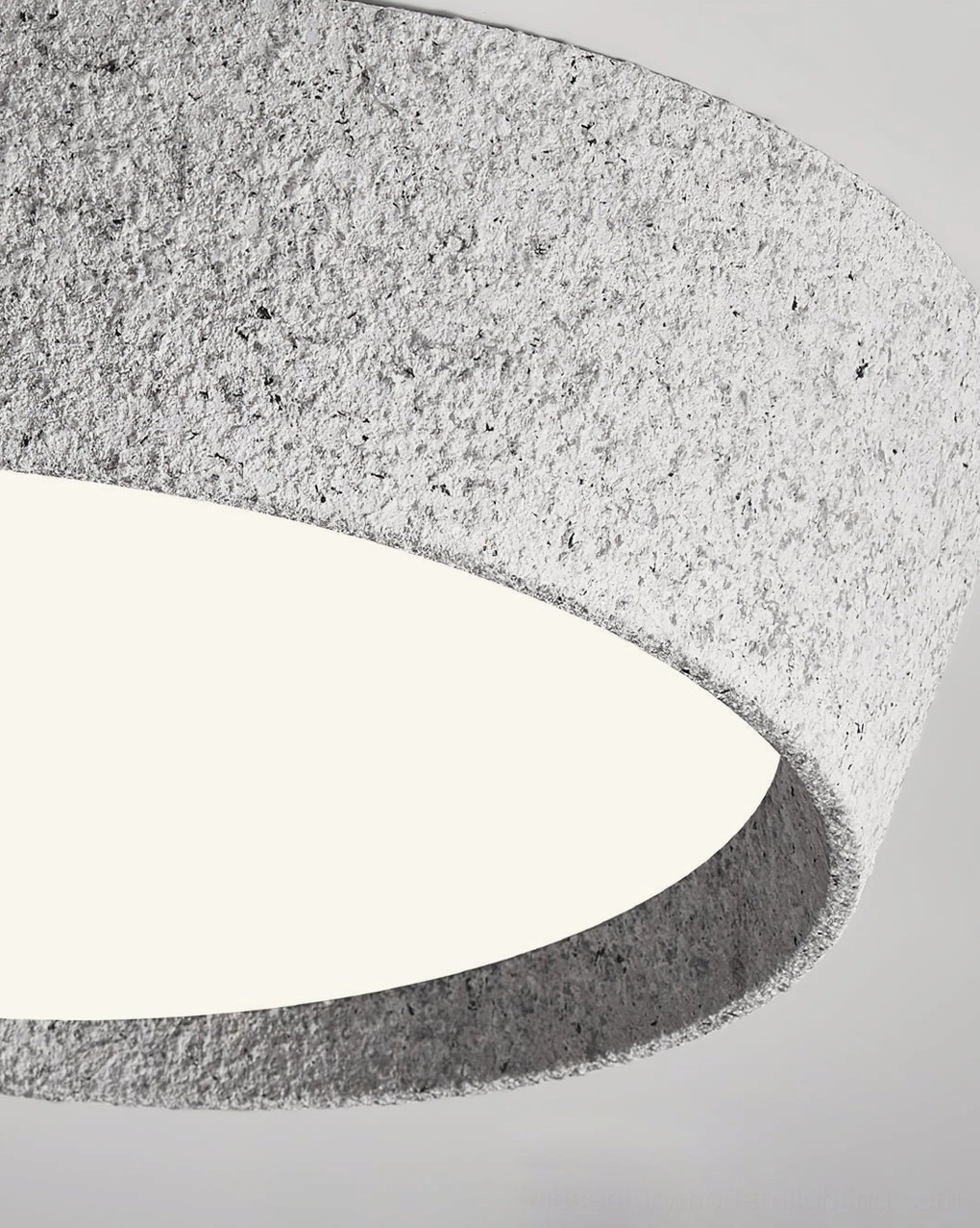 Kuzco warm white textured disc light ceiling mounted minimalist