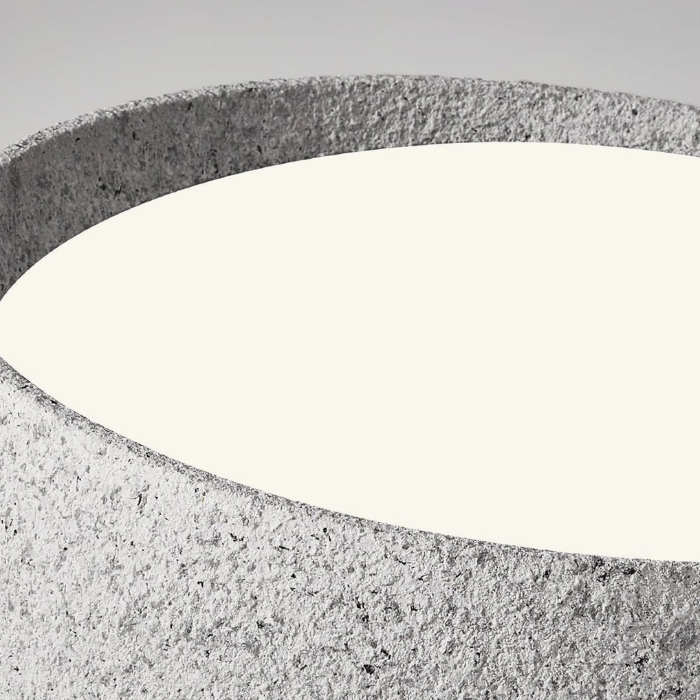 Kuzco warm white acrylic diffuser panel close-up showing even light distribution