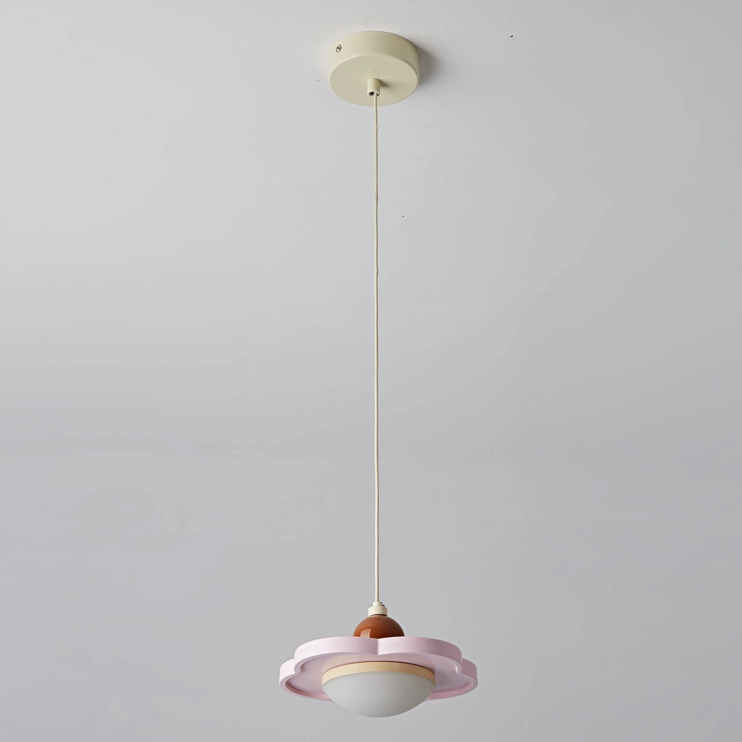 Laguna pendant light three-dimensional view, geometric silhouette and form detail