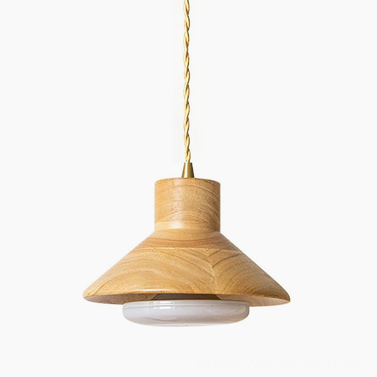 Lander pendant light wood color 7.9 inch diameter specification and product dimensions