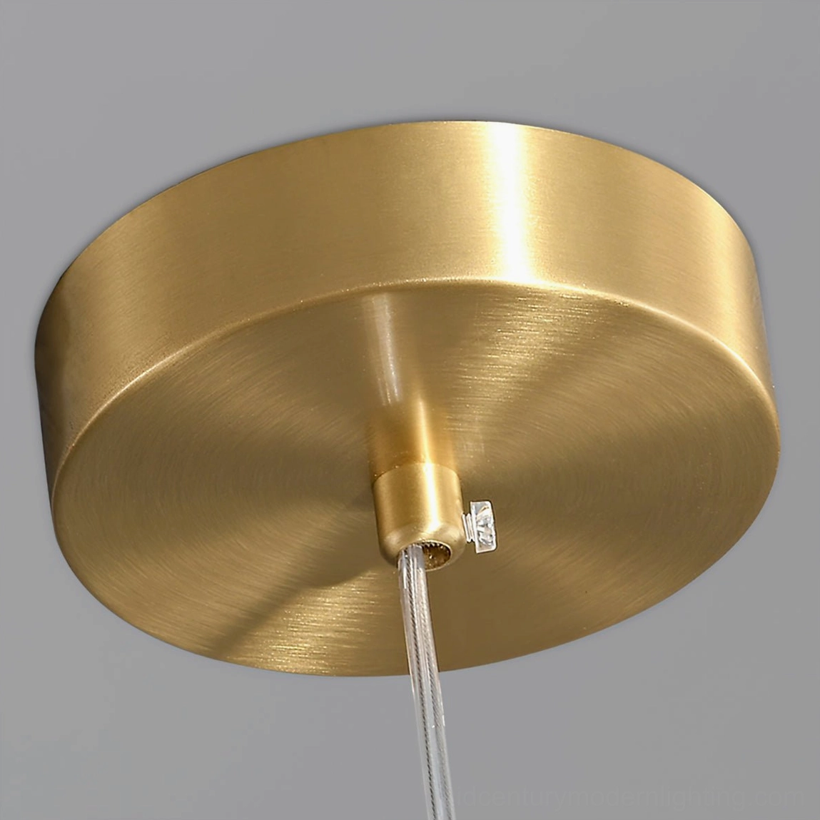 Tiered crystal brass pendant ceiling fixture installation contemporary mid-century modern