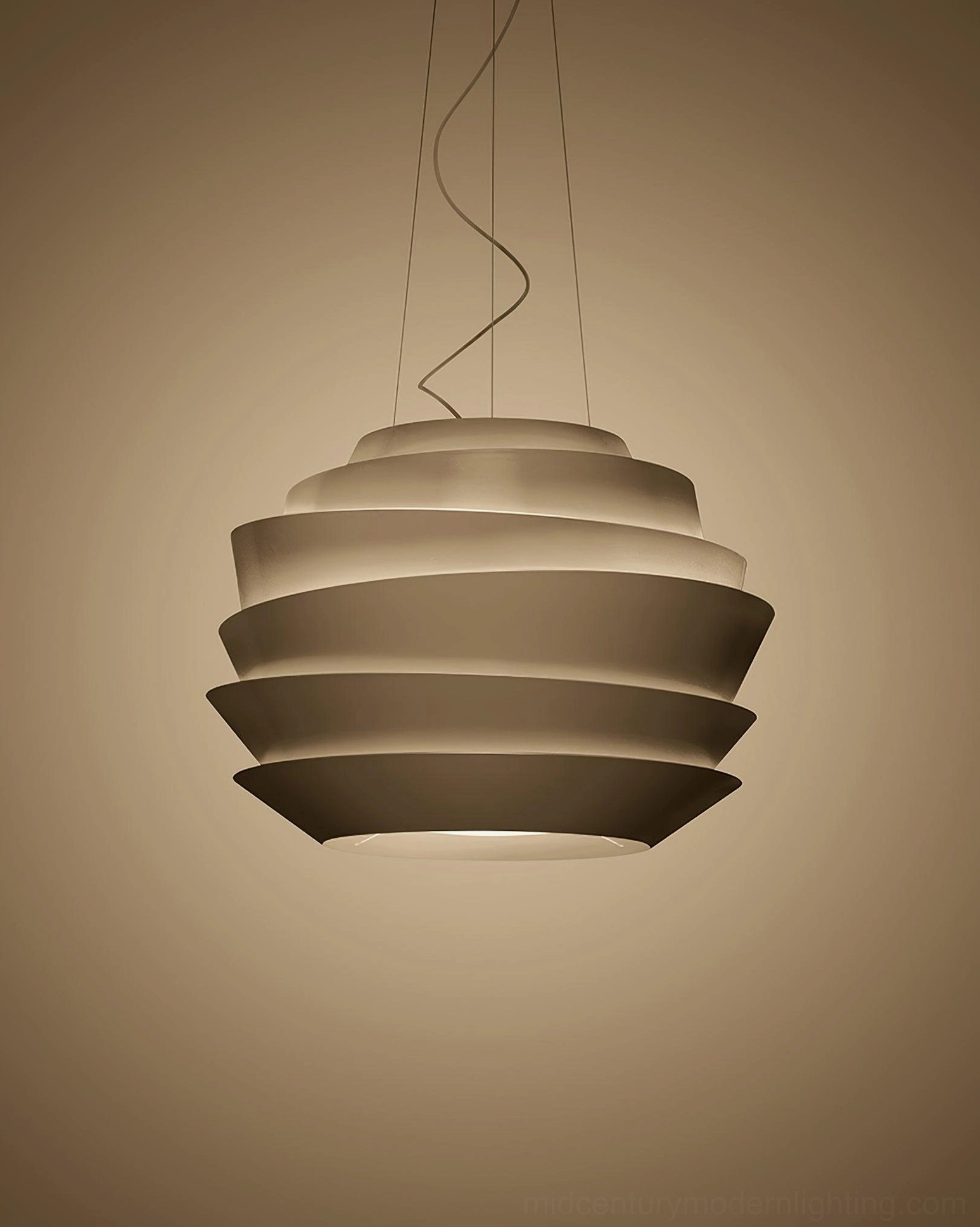Sunburst pendant lamp blue finish tiered ceiling light modern color variant