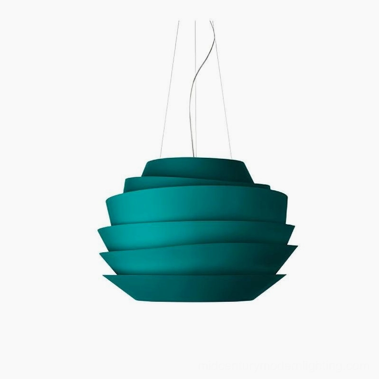 Tiered pendant light mid-century modern design philosophy retro contemporary fusion
