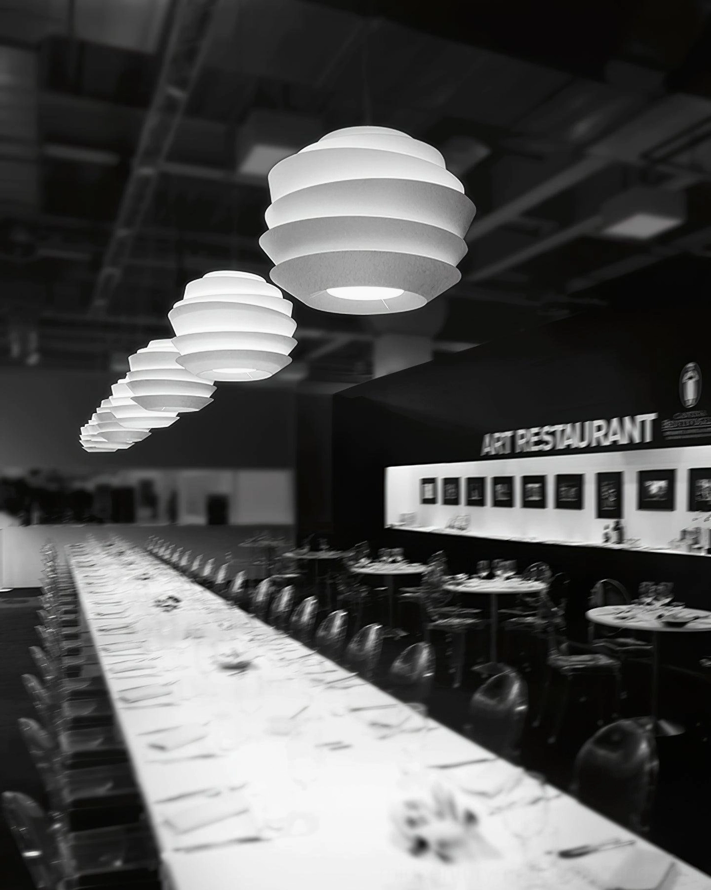 Tiered pendant light Scandinavian minimalist interior Nordic white aesthetic design
