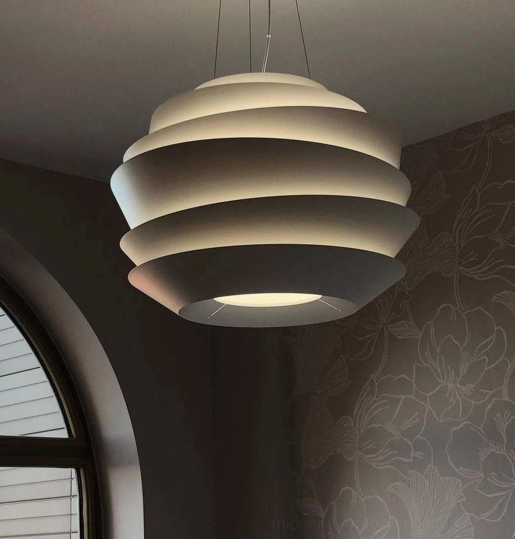 Sunburst pendant light Scandinavian minimalist palette neutral tones coordination