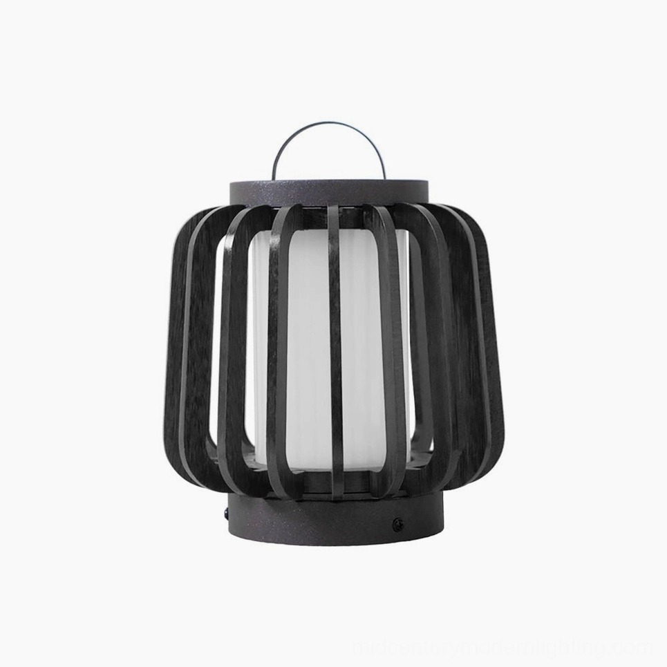 Legno outdoor table lamp black stainless steel Model A accent lighting