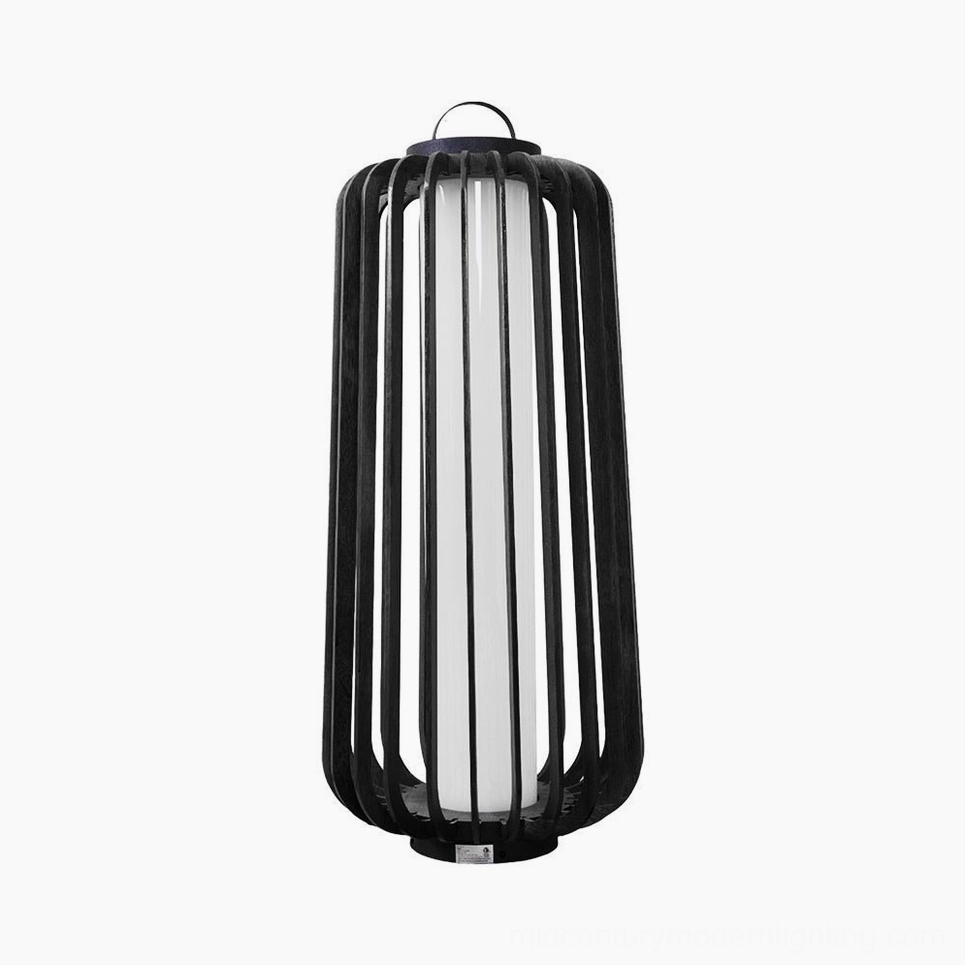 Legno outdoor table lamp black stainless steel Model C large outdoor lantern