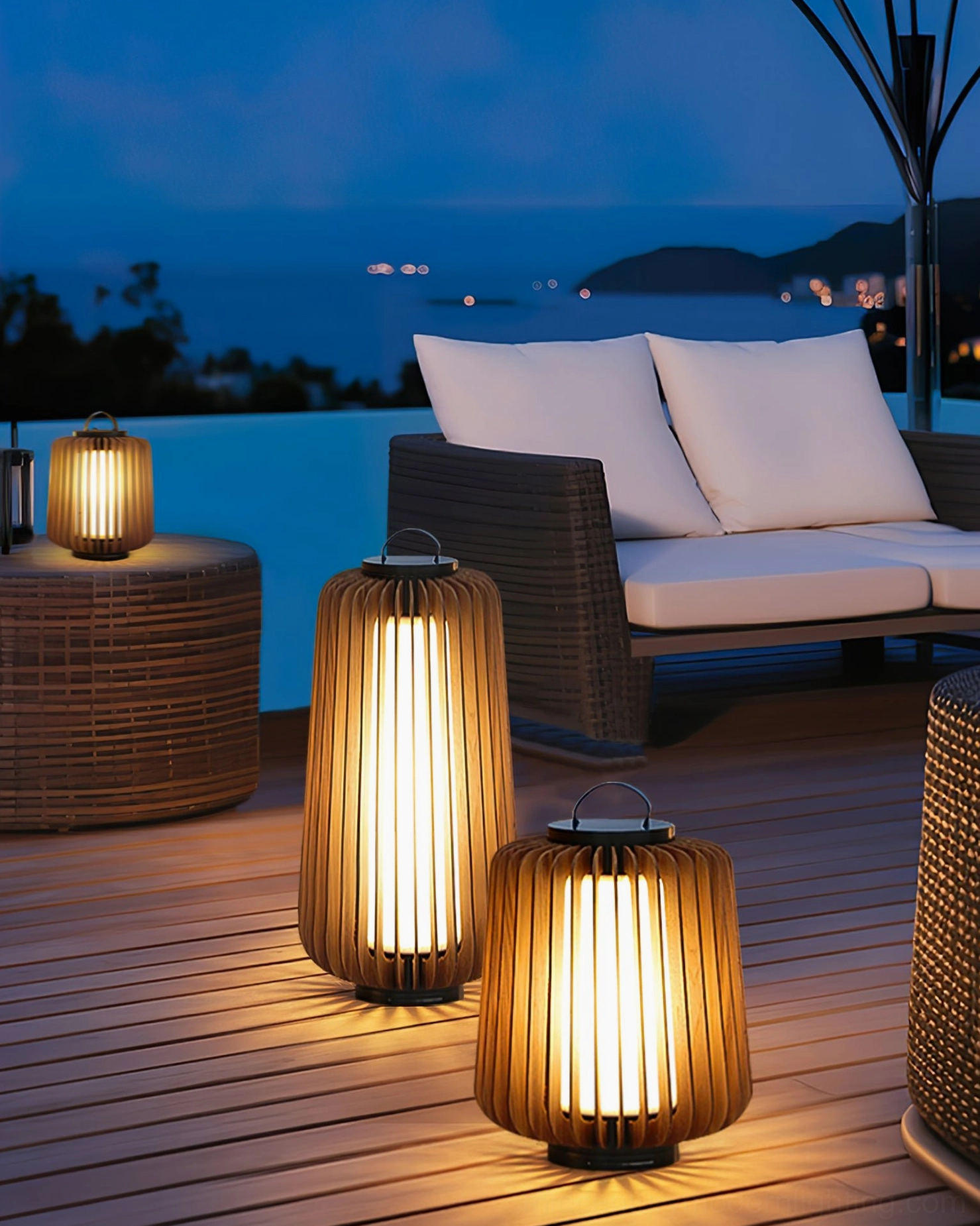 Legno outdoor table lamp decorative lighting feature landscape garden design