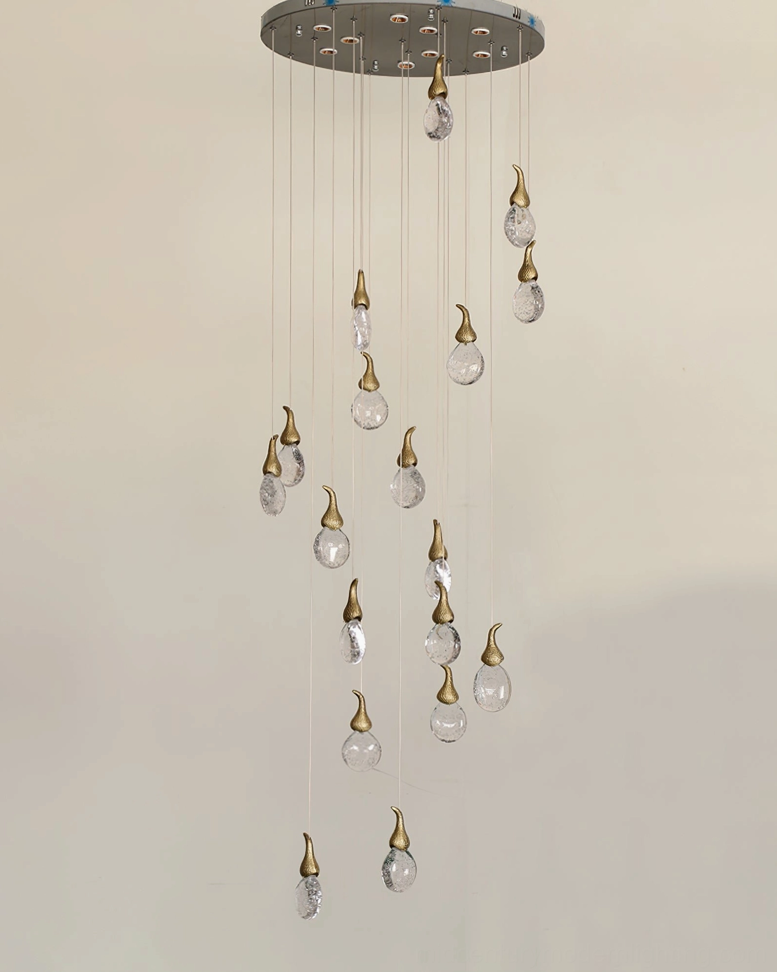 Leo Bubble Chandelier 36-head grand installation - luxury multi-pendant fixture for premium interiors