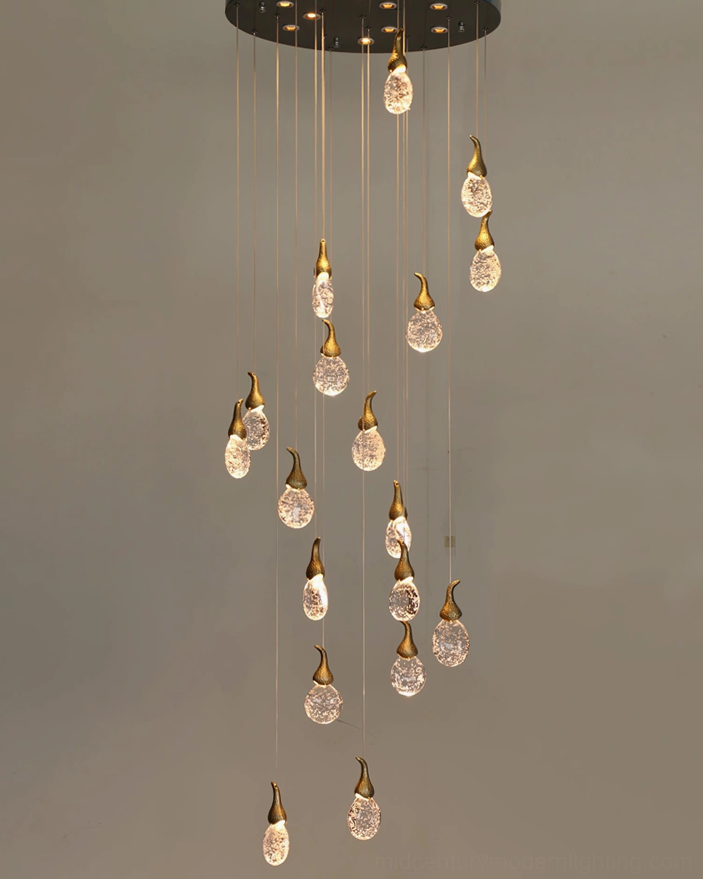 Leo Bubble Chandelier 48-head configuration - architectural statement piece for high-end hospitality design