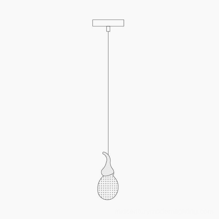 Leo Bubble Chandelier single bubble pendant - compact size 7 inches diameter for versatile placement